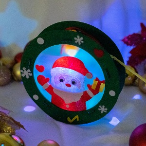 크리스마스만들기 유아집콕놀이 펠트등만들기 유아놀이키트 초등만들기